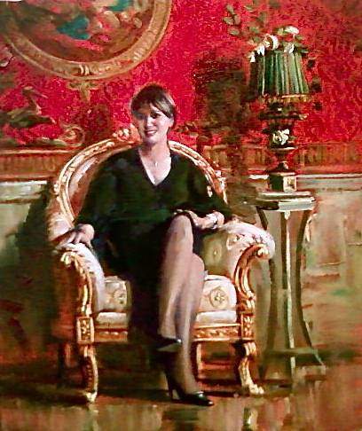 Portrait of a Lady (essay), oil on canvas, 11.81"h x7.87"w (30x20cm)